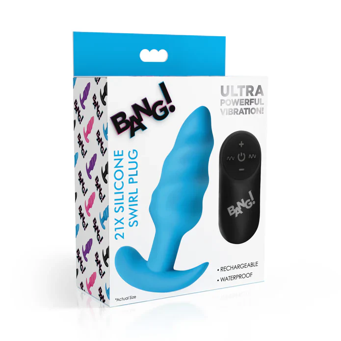 Bang 21x Remote Control Swirl  Vibrating Anal Plug by XR - Image 3