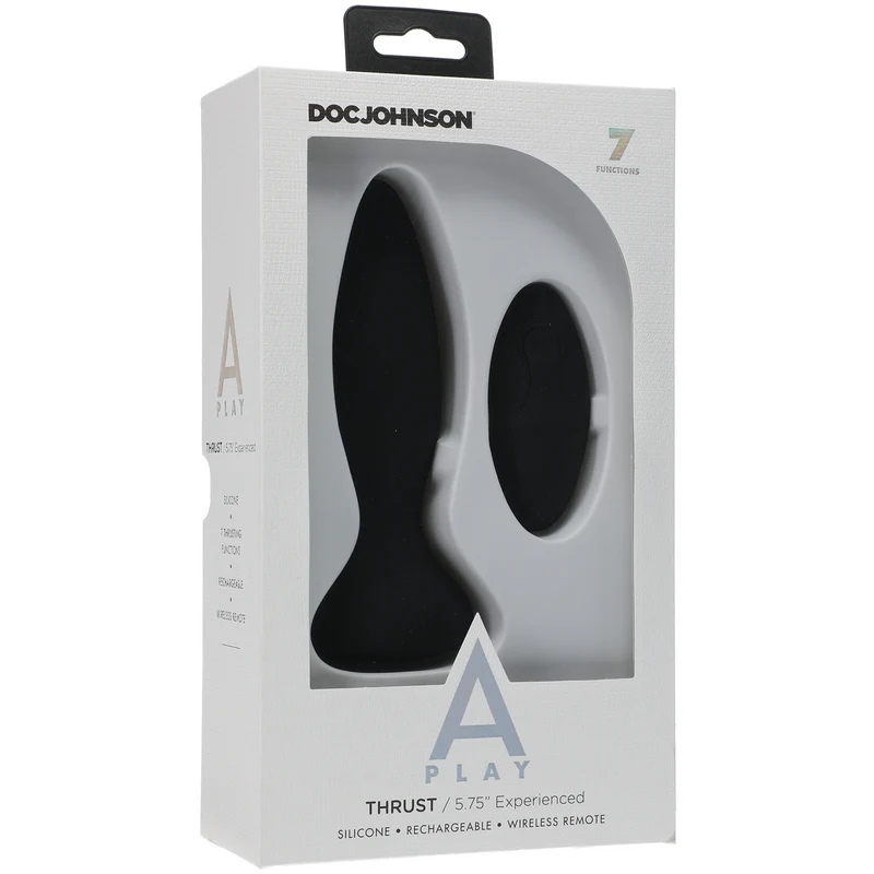 A-Play Experienced Thrust Vibrating Anal Remote Control 5.75" by Doc Johnson