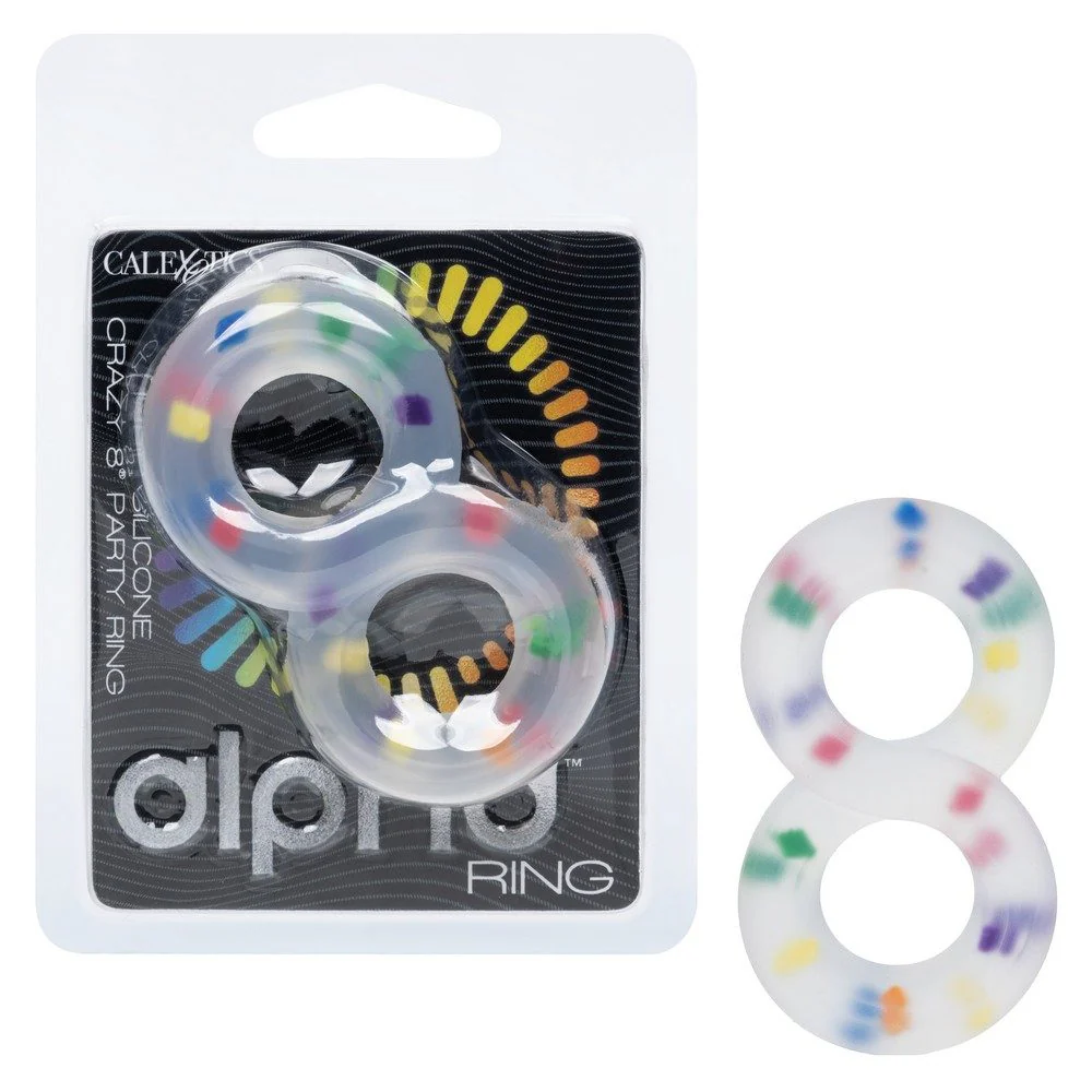 Alpha Liquid Silicone Crazy 8 Party Cock Ring by Cal Exotics