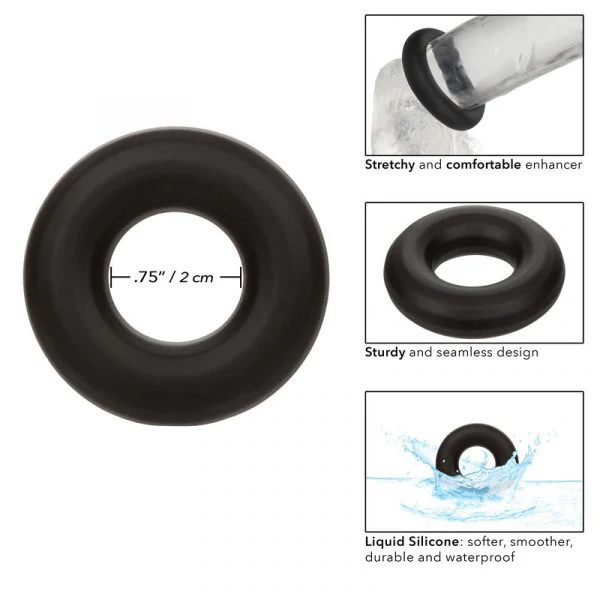 Alpha Liquid Silicone Prolong Cock Ring Medium by Cal Exotics - Image 2