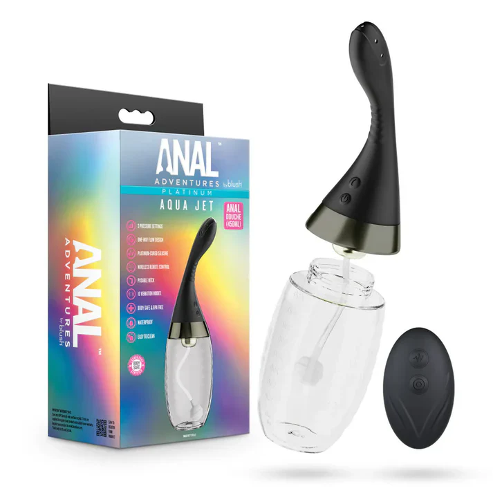 Anal Adventures Platinum Aqua Jet Douche by Blush