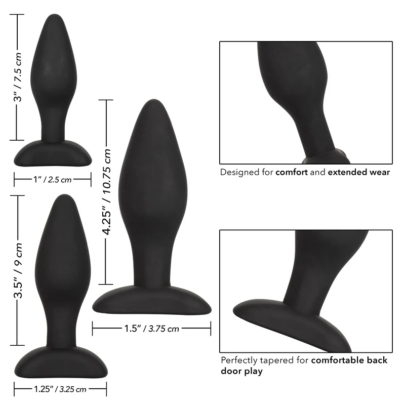 Silicone Anal Exerciser Kit 3pk by Cal Exotics - Image 2