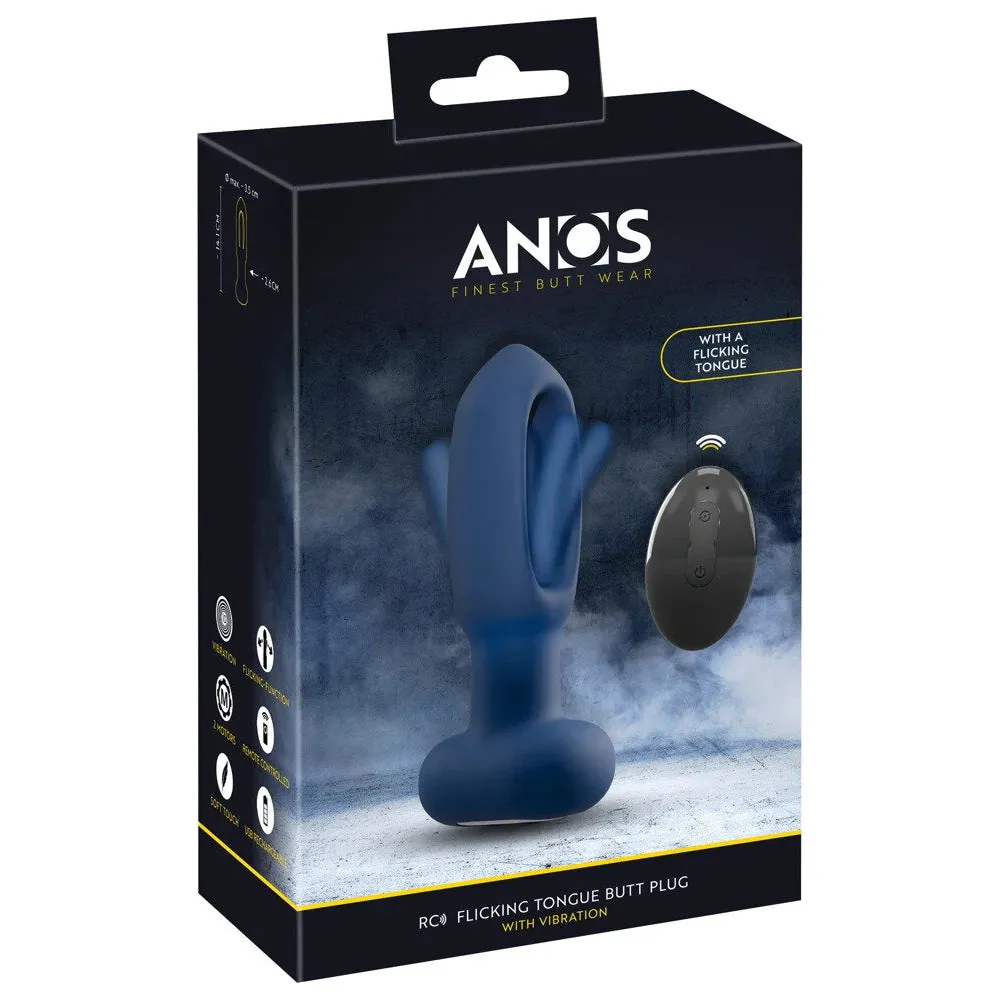 Anos Flicking Tongue Vibrating Butt Plug You2Toys