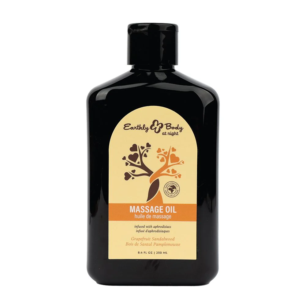 Aphrodisiac Massage Oil Grapefruit Sandalwood by Earthly Body - Image 2