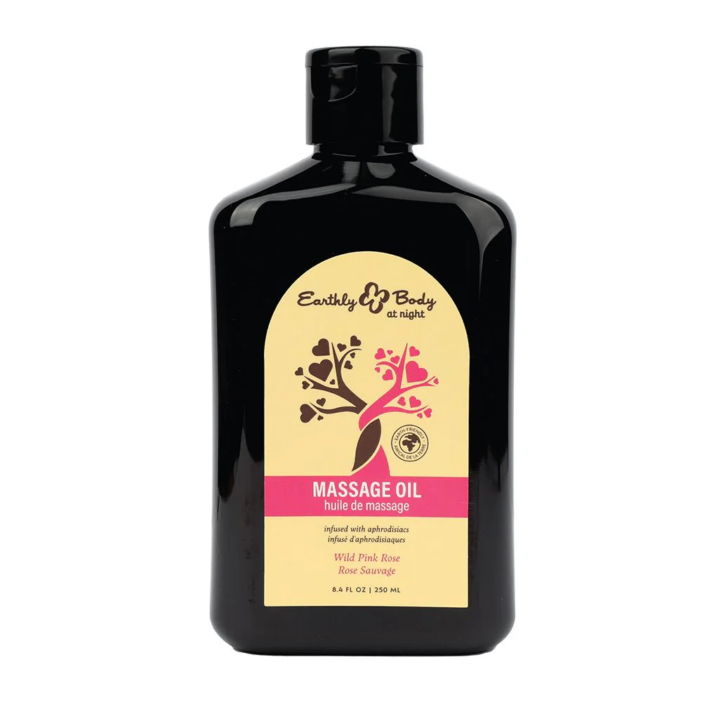 Aphrodisiac Massage Oil Wild Pink Rose by Earthly Body - Image 2