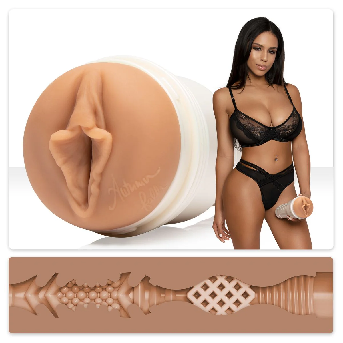 Fleshlight® Girl Autumn Falls Cream Vagina Masturbator - Image 2