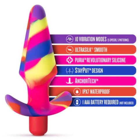Avant Free Spirit Scarlet Vibrating Anal Plug by Blush Novelties - Image 3