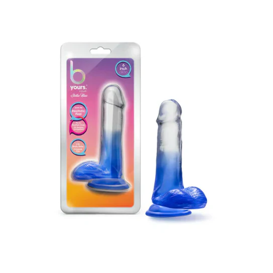 B Yours Stella Blue Dildo 7" by Blush Novelties