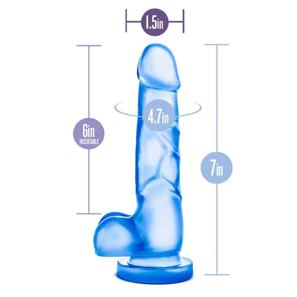 B Yours Sweet n Hard Dildo 7" by Blush Novelties - Image 3