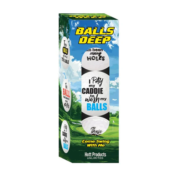 Balls Deep Novelty Golf Balls by Hott Products