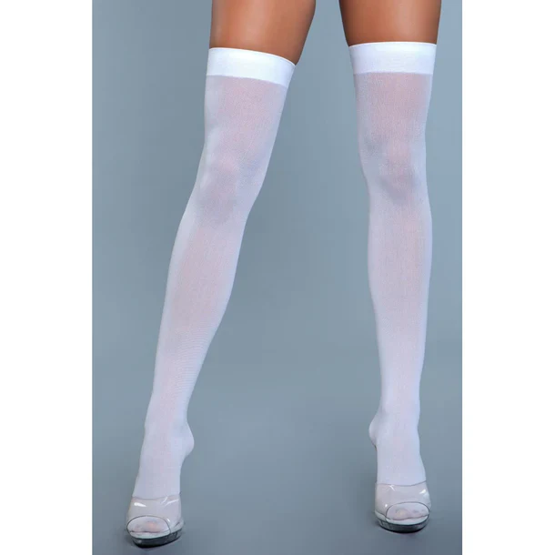 Opaque Nylon Thigh Highs by Be Wicked - Image 6