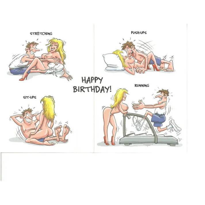 Birthday Card "I Know a Few Good Exercises" - Image 2