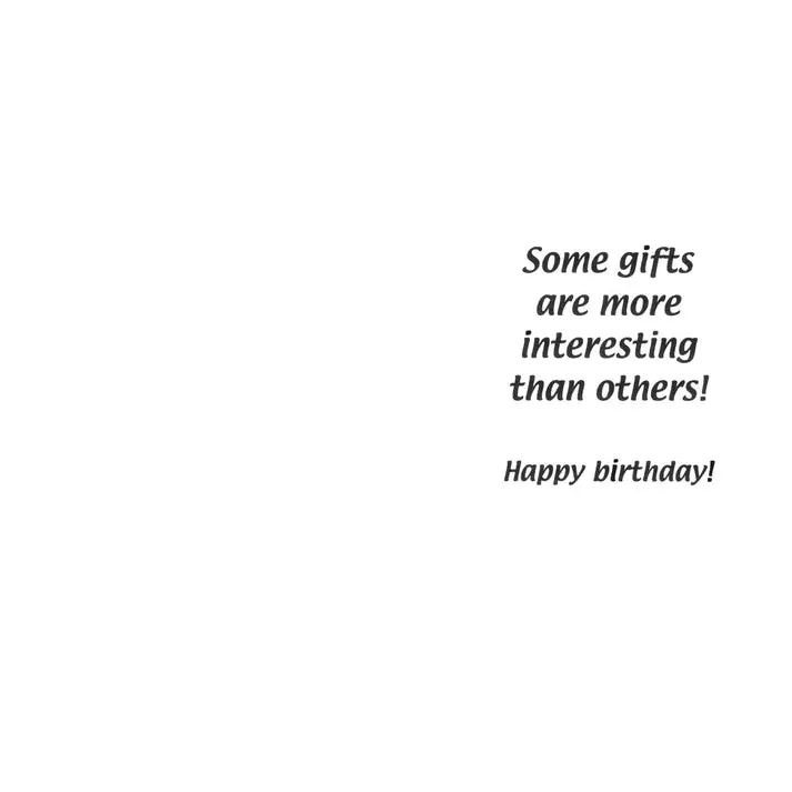 Birthday Card "Nude Male with Gift" - Image 2
