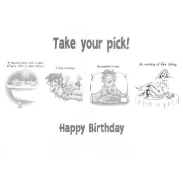 Birthday Card "This Year You Get to Pick" - Image 2