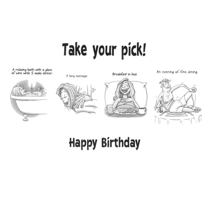 Birthday Card "This Year You Get To Pick Your Own Birthday Gift" - Image 2