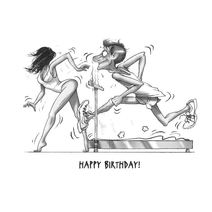 Birthday Card "To stay in Shape at 40" - Image 2