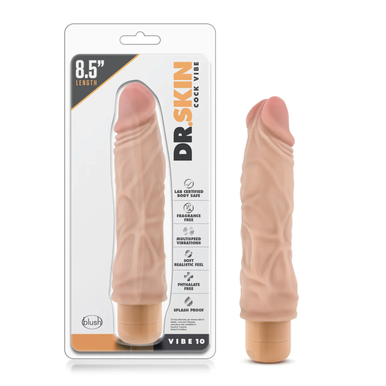 Dr Skin 8.5" Realistic Vibrator #10 by Blush Novelties