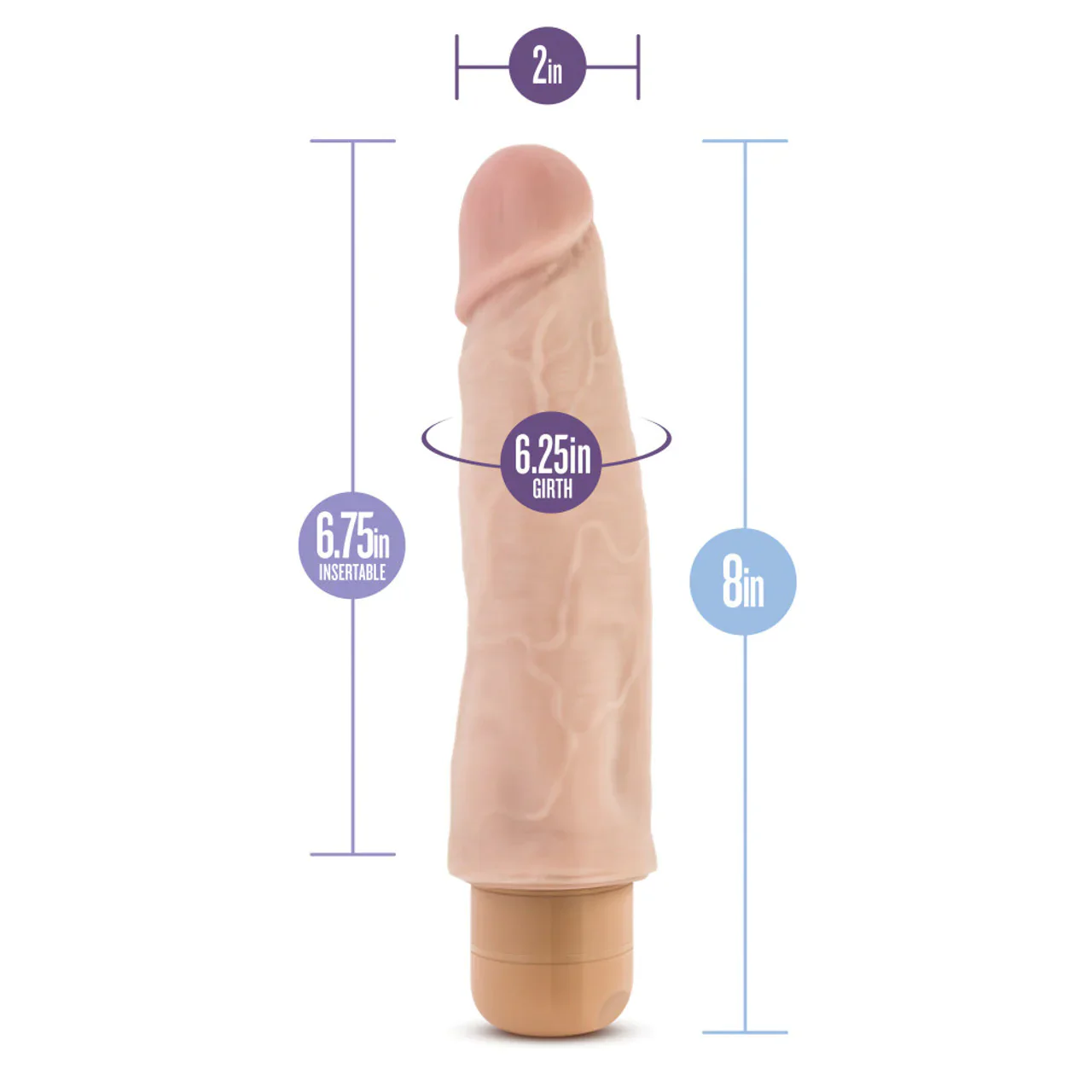 Dr Skin #14 Realistic Vibrator 8" by Blush Novelties - Image 2