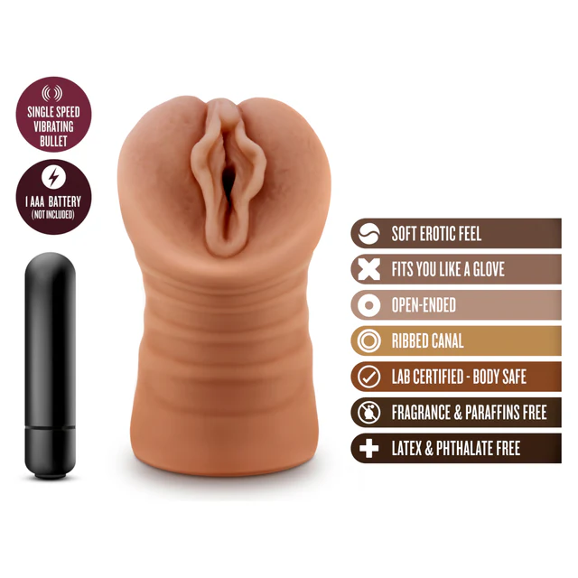 M for Men Sofia Vibrating Masturbator by Blush Novelties - Image 3