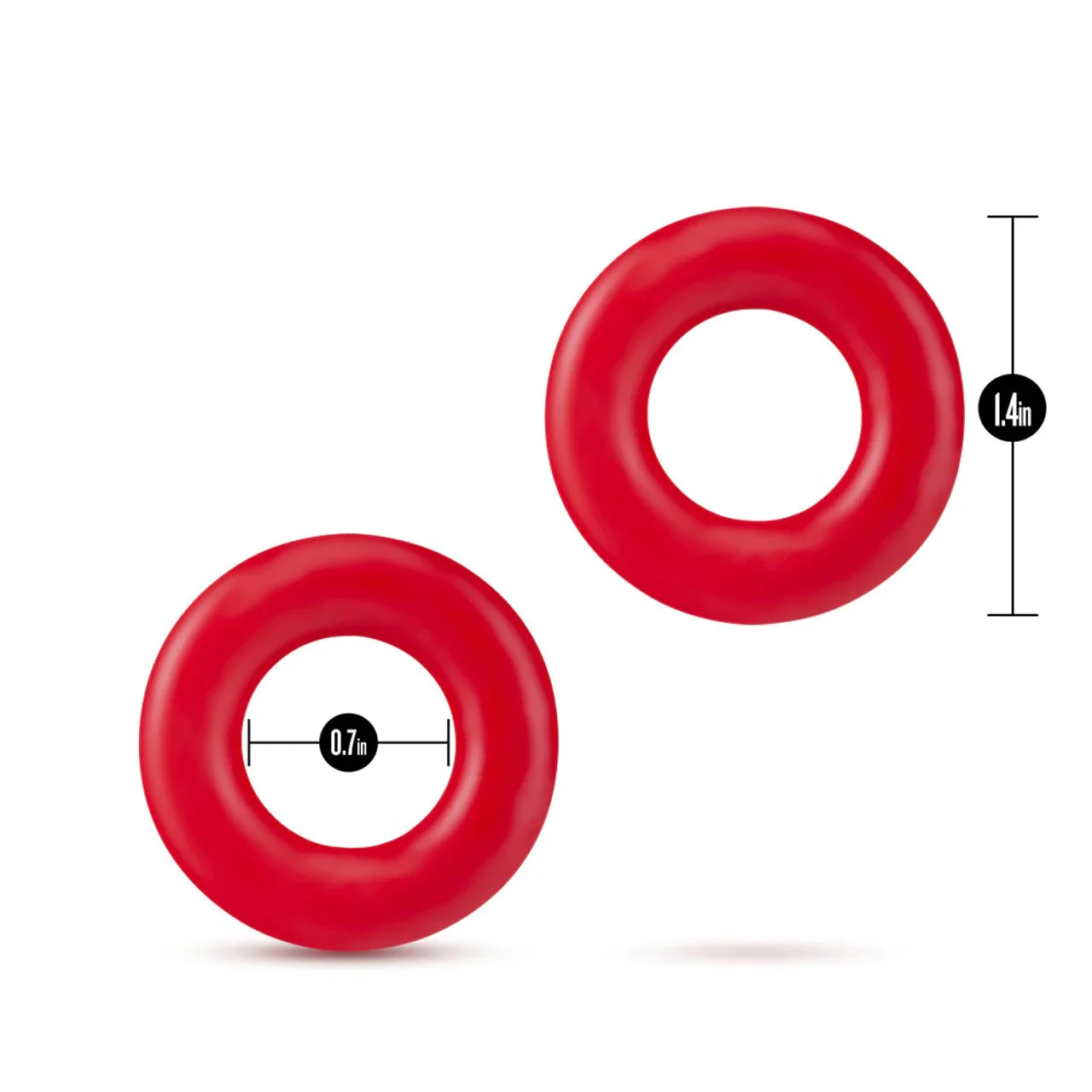 Stay Hard Donut Cock Rings 2pk by Blush - Image 3