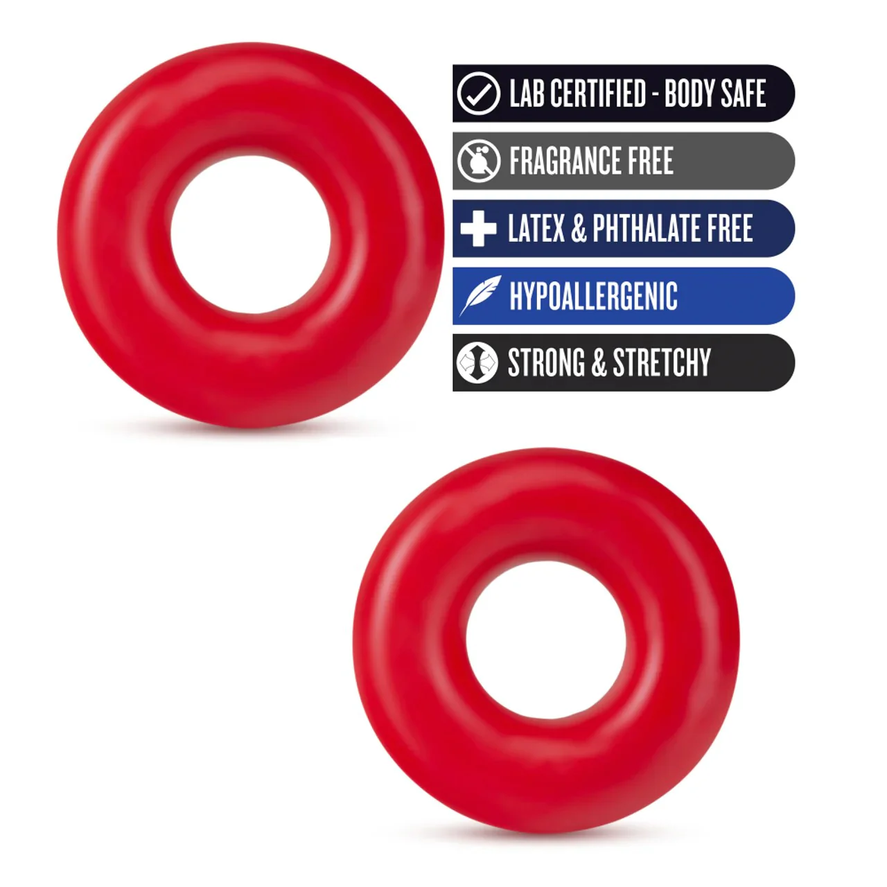 Stay Hard Donut Oversized Cock Rings 2pk by Blush - Image 2