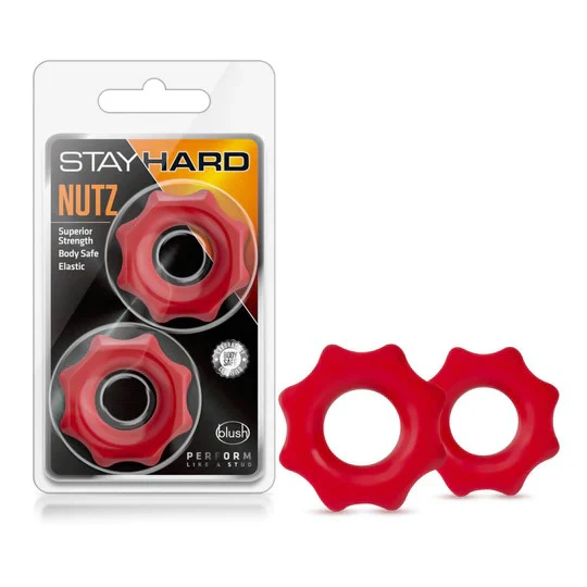 Stay Hard Nutz Cock Rings 2pk by Blush - Image 2
