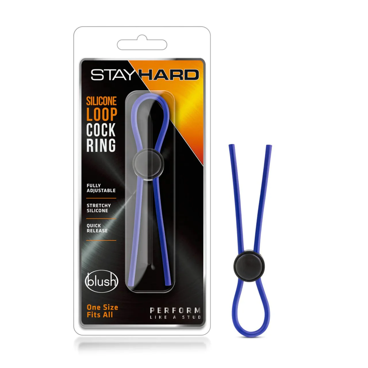 Stay Hard Silicone Loop Cock Ring by Blush