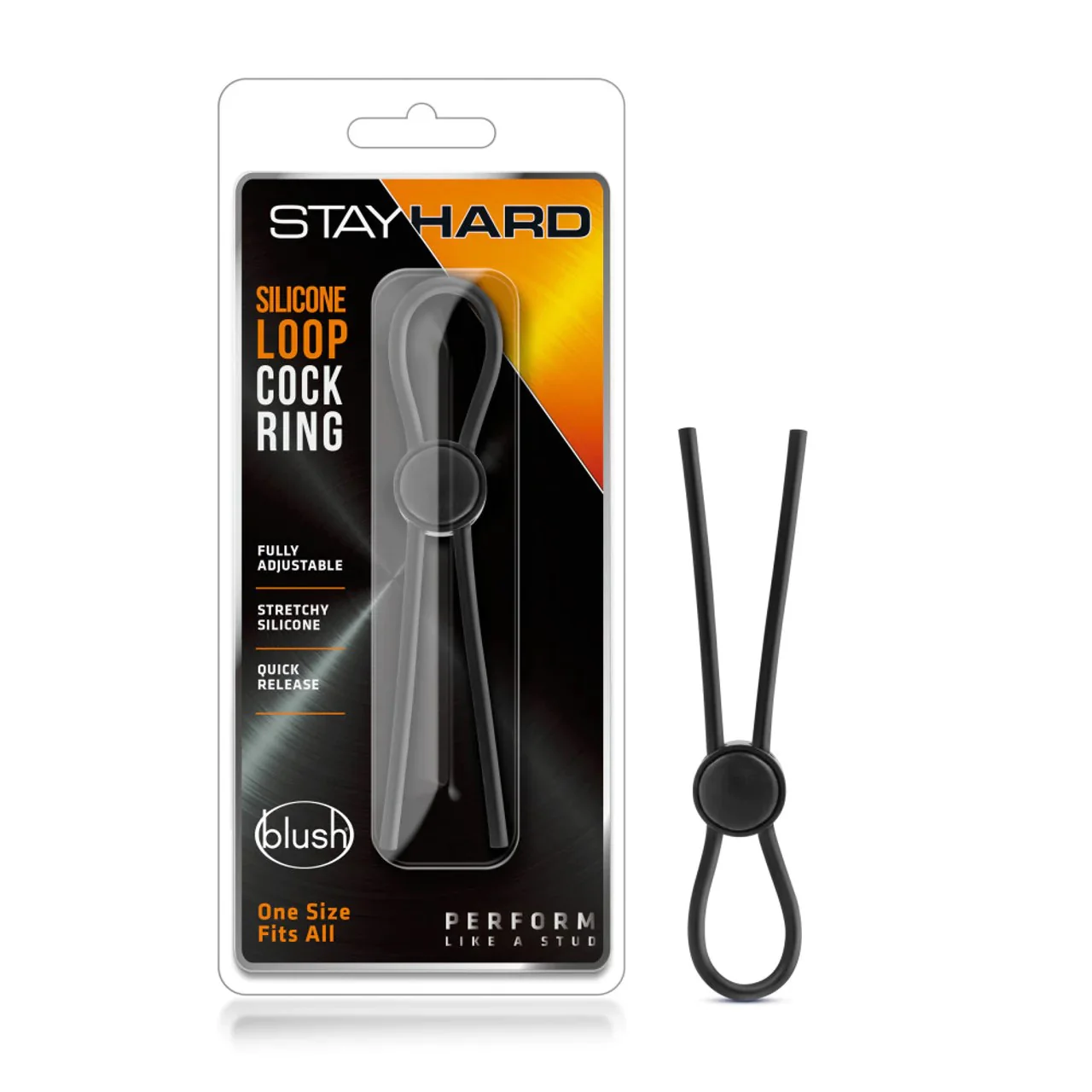 Stay Hard Silicone Loop Cock Ring by Blush - Image 2