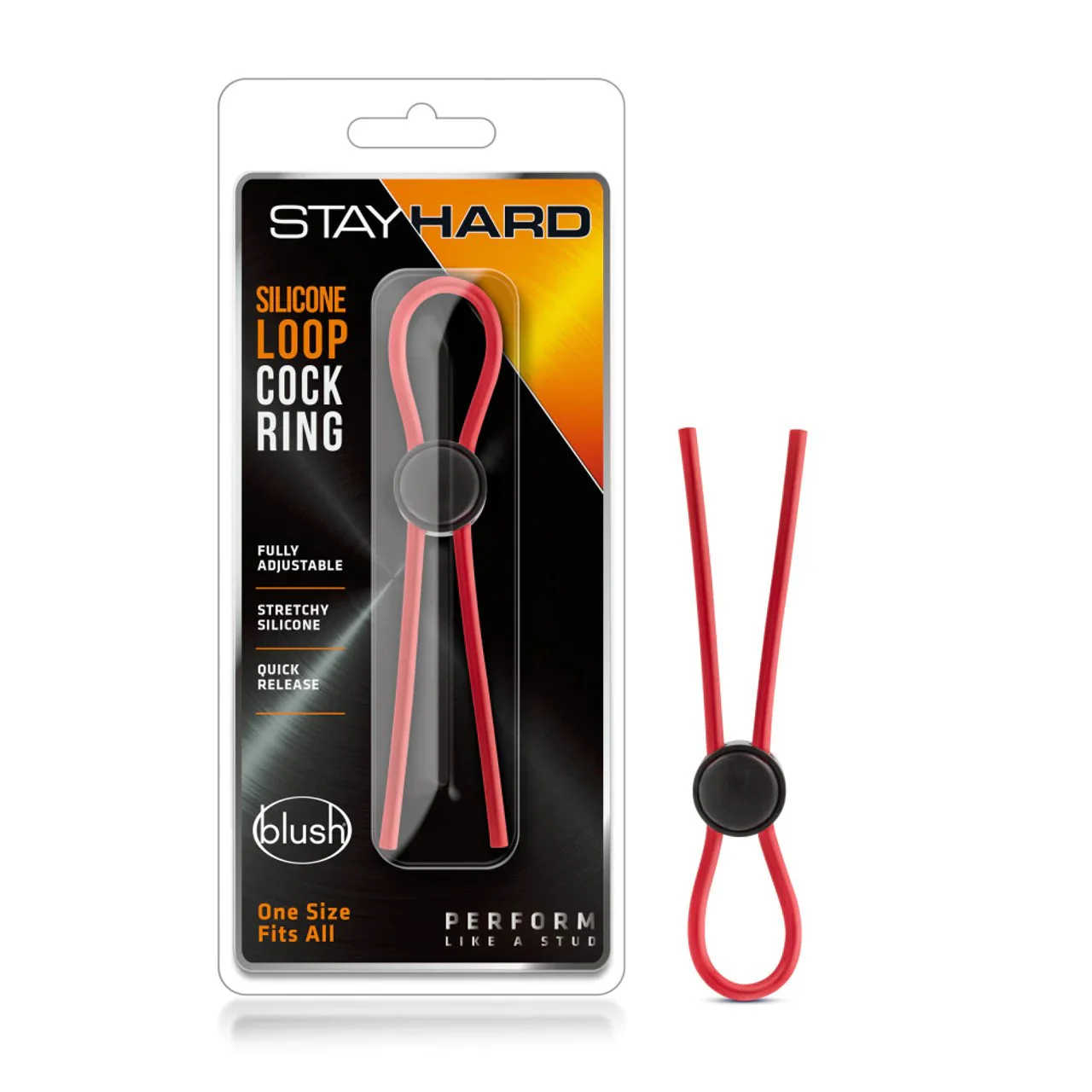 Stay Hard Silicone Loop Cock Ring by Blush - Image 3