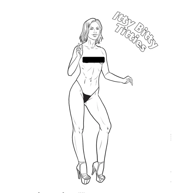 Boobs Boobs Boobs Adult Coloring Book by Wood Rocket - Image 4