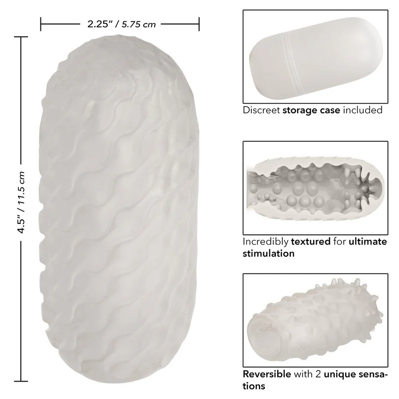 Boundless™ Reversible Nubby Masturbator by Cal Exotics - Image 2
