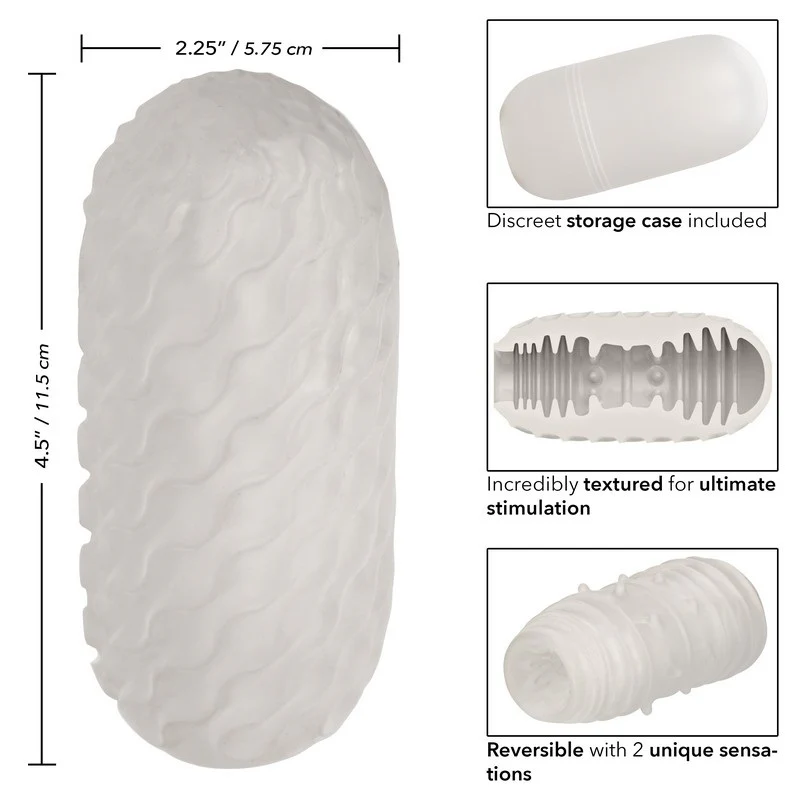 Boundless™ Reversible Ribbed Masturbator by Cal Exotics - Image 2
