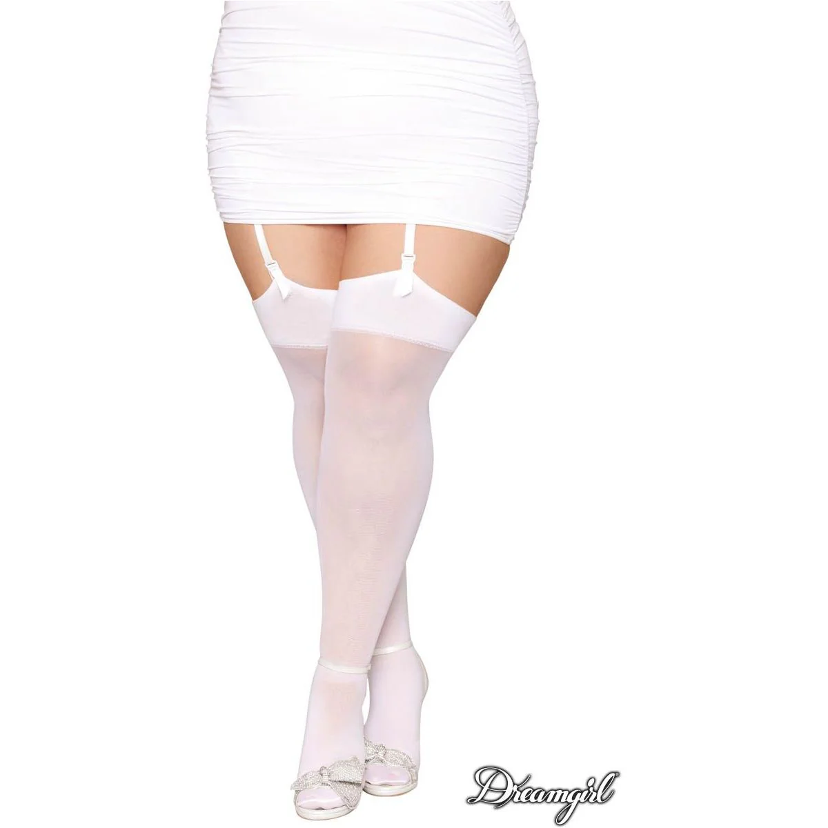 Bridal Backseam Thigh Hi by Dreamgirl - Image 3