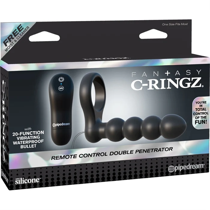 Fantasy C-Ringz Remote Control Double Penetration Vibrating Anal & Cock Ring by Pipedream Products®