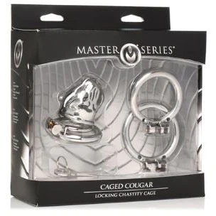 Master Series Caged Cougar Locking Chastity Cage by XR - Image 3