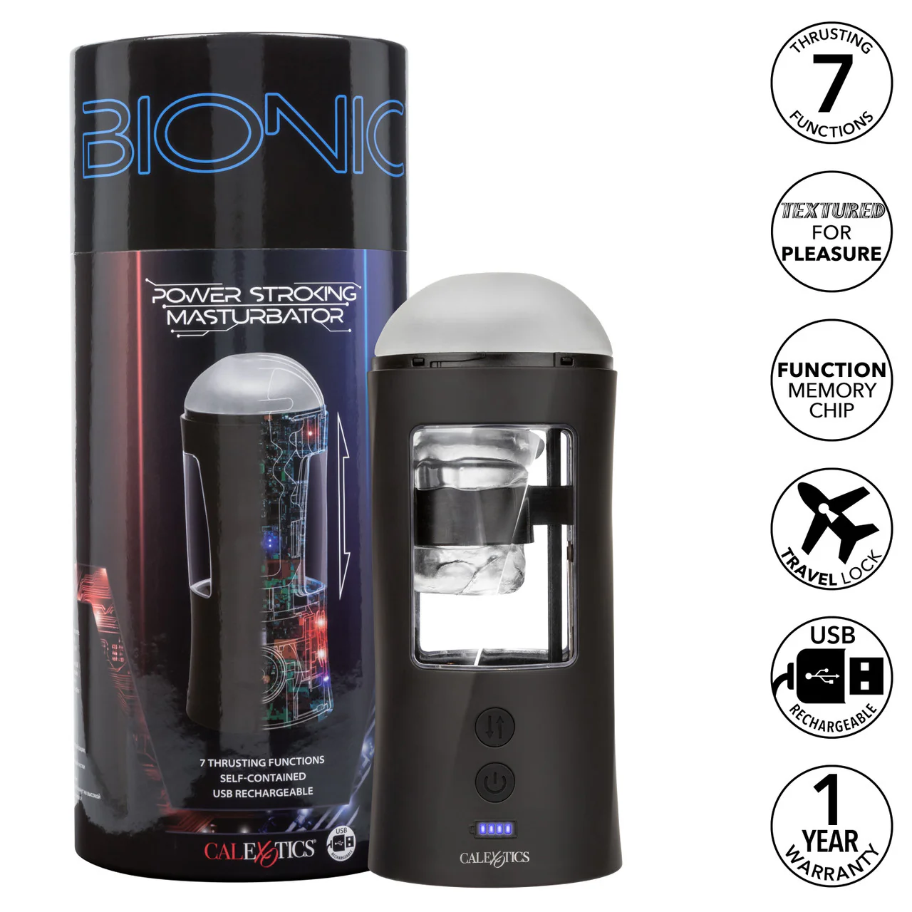 Bionic™ Power Stroking Masturbator by Cal Exotics