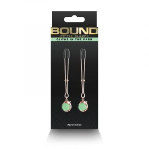 Bound G1 Nipple Clamps Circle Glows In The Dark by NS Novelties - Image 2