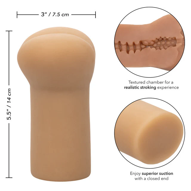 Cheap Thrills® Leather Daddy Masturbator by Cal Exotics - Image 2