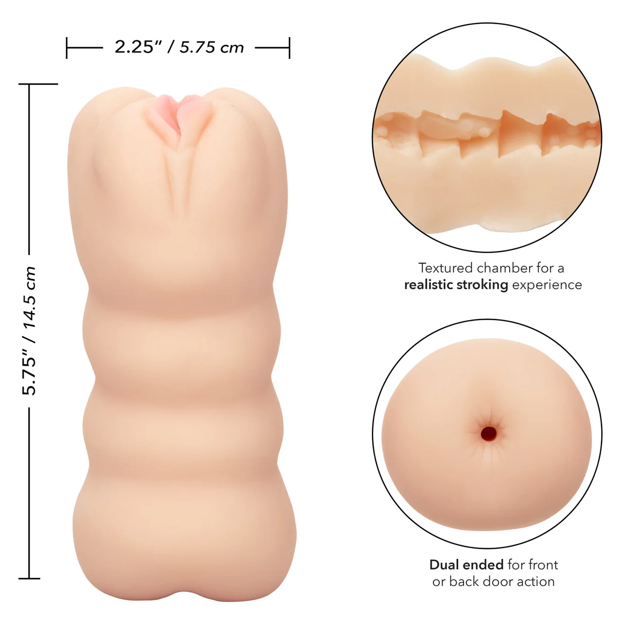 Cheap Thrills® Three Way Masturbator by Cal Exotics - Image 2
