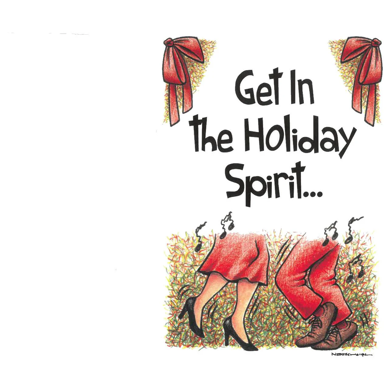 Christmas Card "Get in the Holiday Spirit"