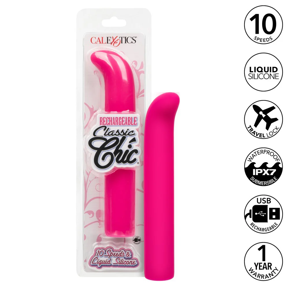 Classic Chic Standard G Rechargeable Vibrator 7" by Cal Exotics