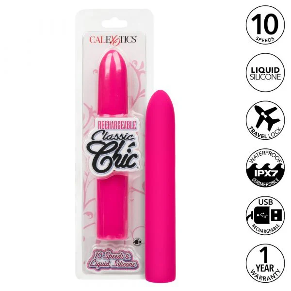 Classic Chic Standard Rechargeable Vibrator 7" by Cal Exotics