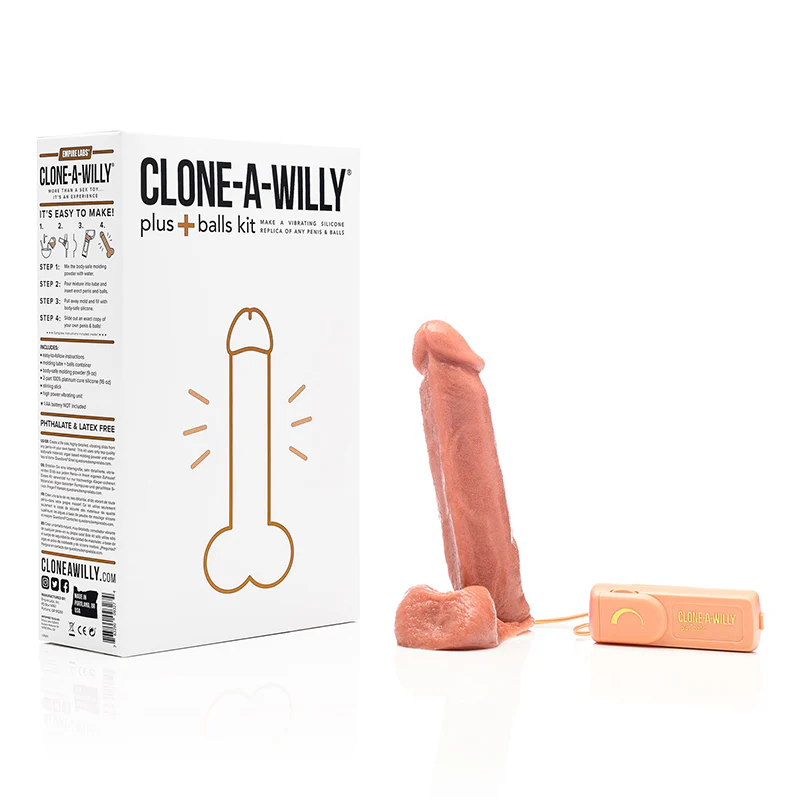 Clone A Willy Penis Molding Kit With Balls Vibrating by Empire Labs
