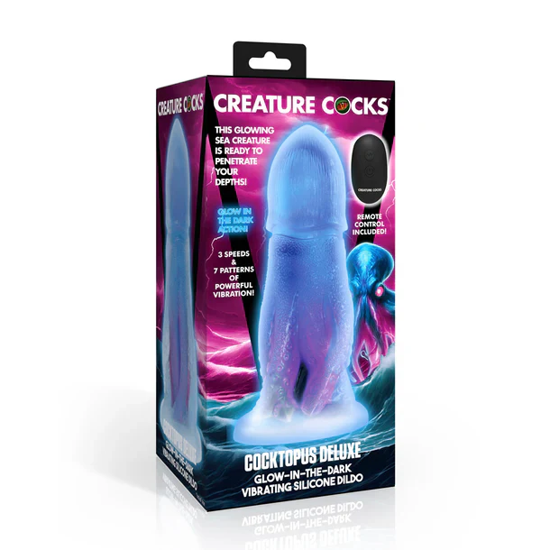 Cocktopus Glow Vibrating Creature Cocks Dildo by XR