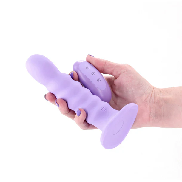 Colours Ribbed 6" Vibrating Dildo by Ns Novelties - Image 3