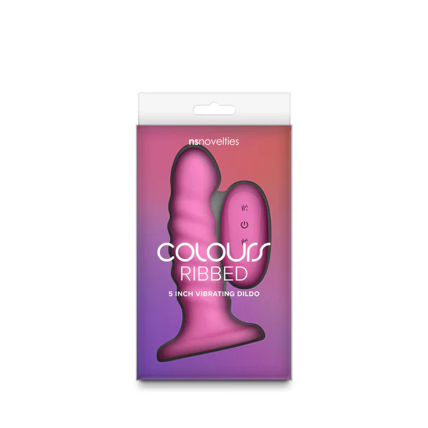 Colours Ribbed 6" Vibrating Dildo by Ns Novelties - Image 5