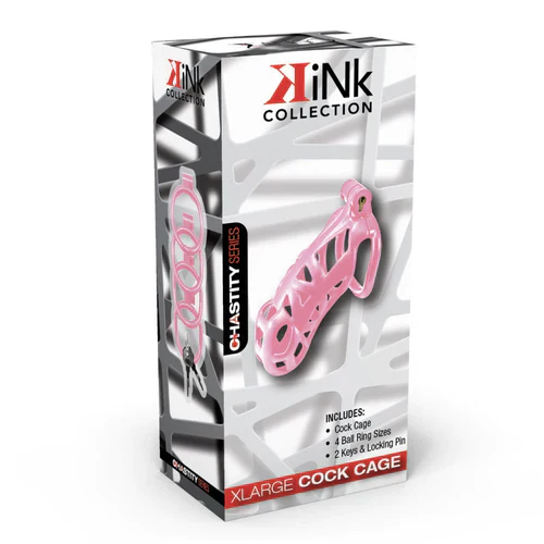 X-Large Locking Cock Chastity Cage by Kink Collection - Image 3
