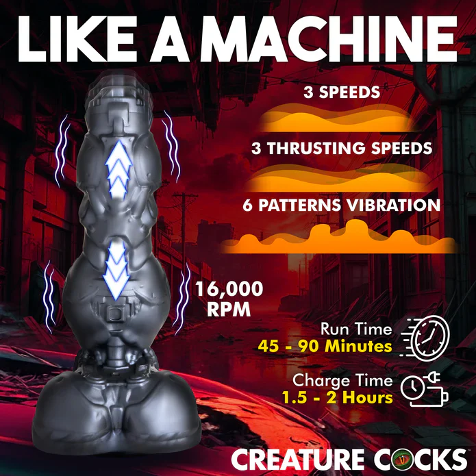 Creature Cocks Cyborg Cock Thrusting & Vibrating Dildo by XR - Image 2