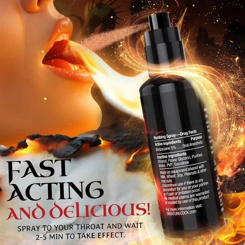 Creature Cocks Deep Throat Numbing Spray Cinnamon by XR - Image 5
