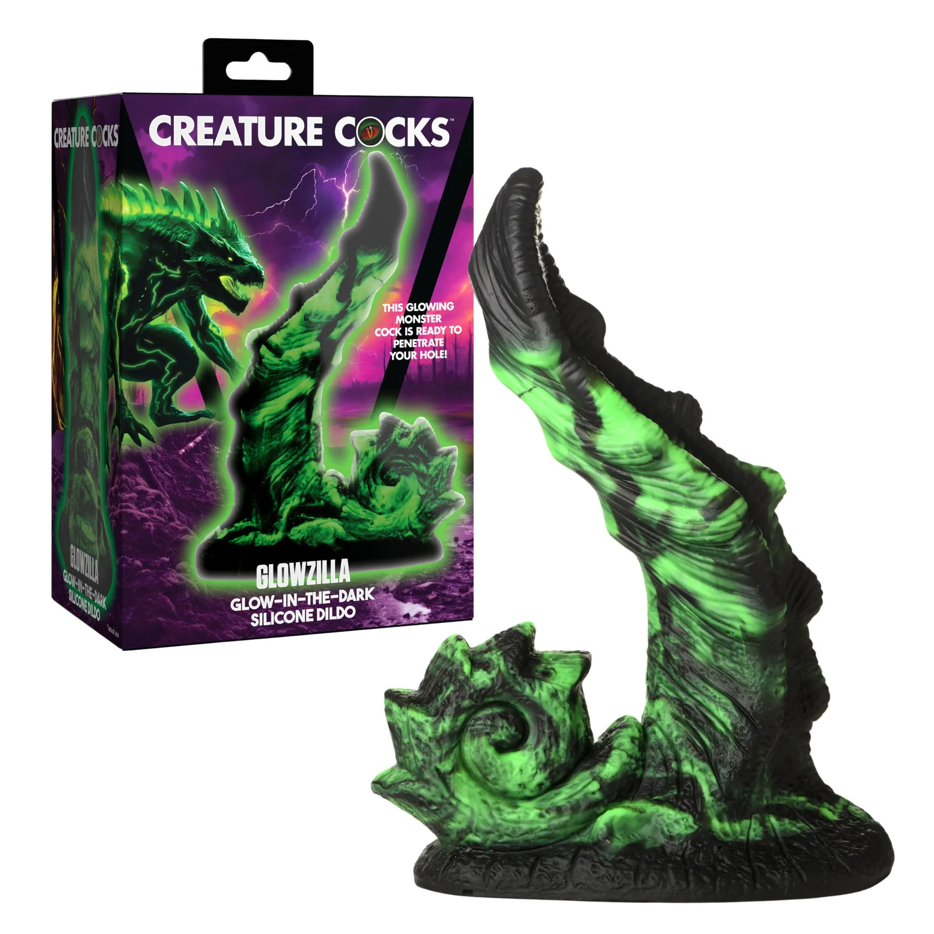 Creature Cocks Glowzilla Dildo by XR
